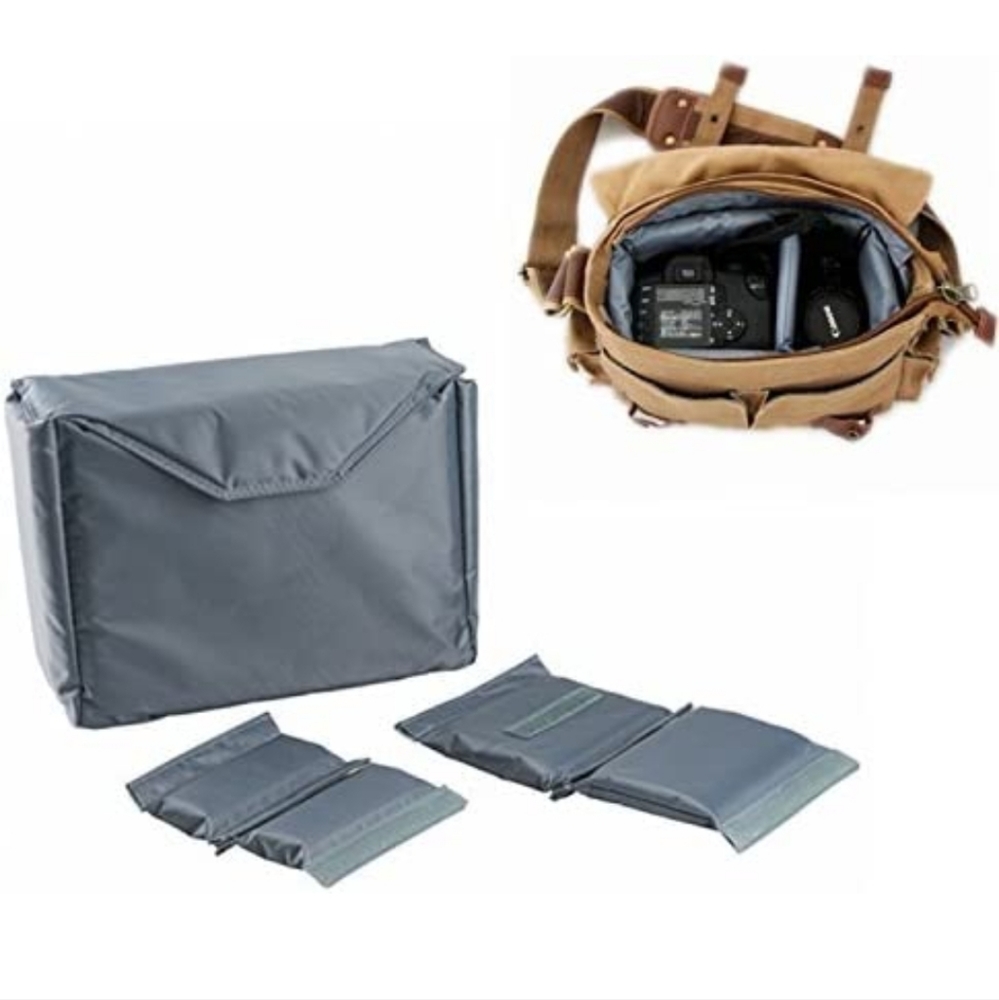 Camera Bag Pouch with Dividers Dslr Insert Waterproof Shockproof...